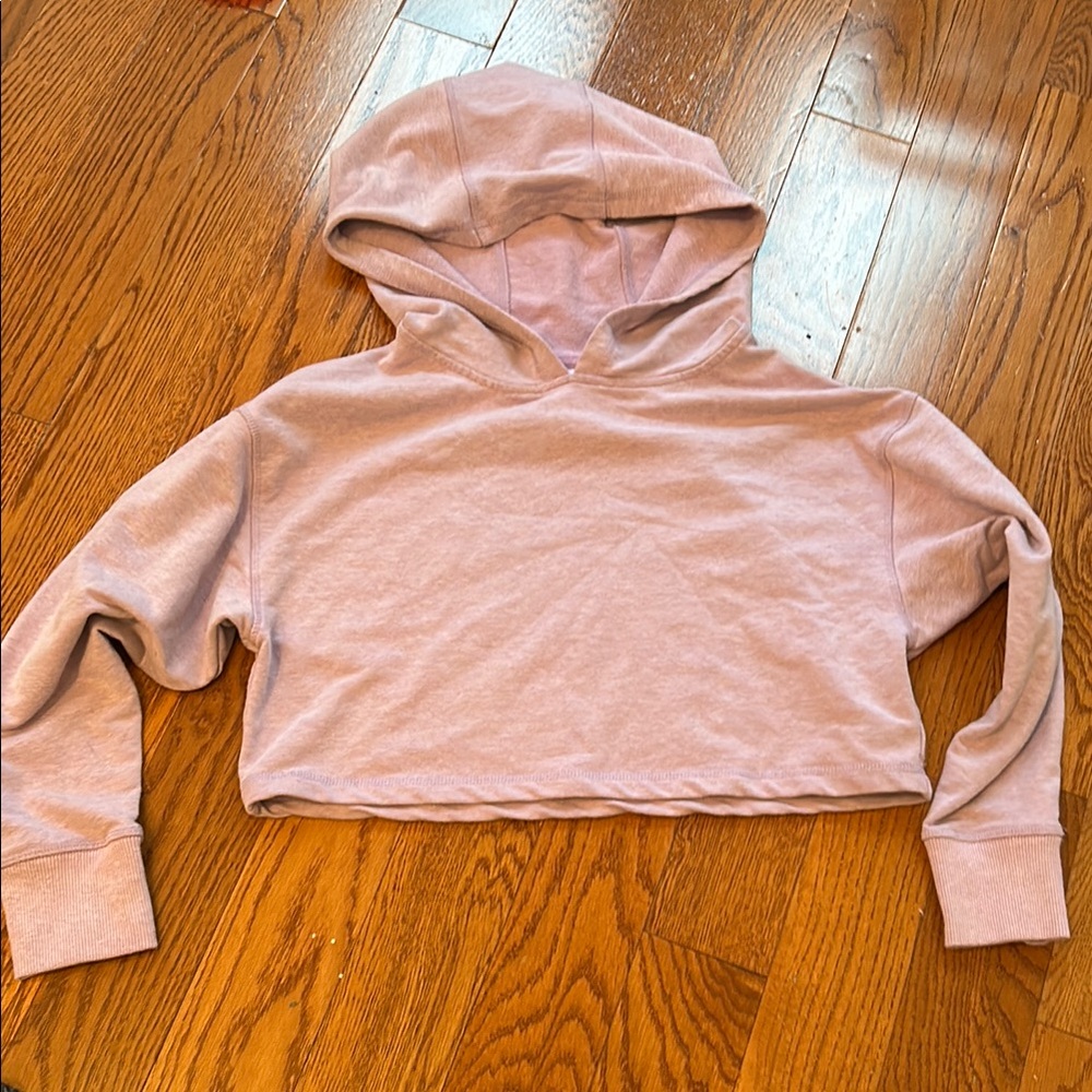 Light Pink Purple Cropped Hoodie size 12